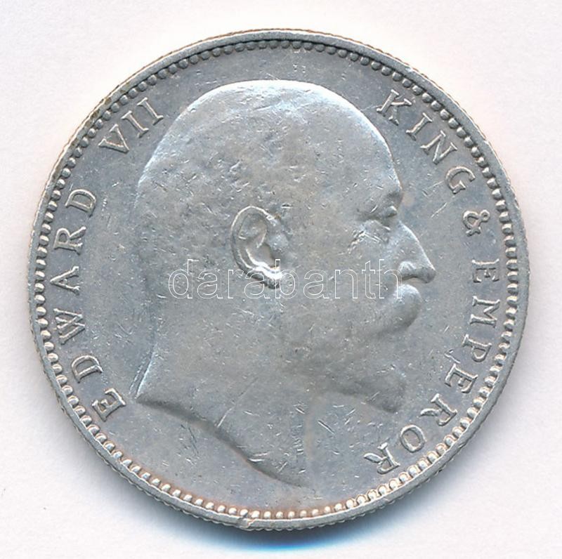 Brit-India 1906. 1R Ag 'VII. Eduárd' T:2- kis ph. British India 1906. 1 Rupee Ag 'Edward VII' C:VF small edge error