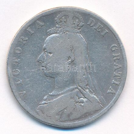 Nagy-Britannia 1890. 1/2Cr Ag 'Viktória' T:3 Great Britain 1890. 1/2 Crown Ag 'Victoria' C:F