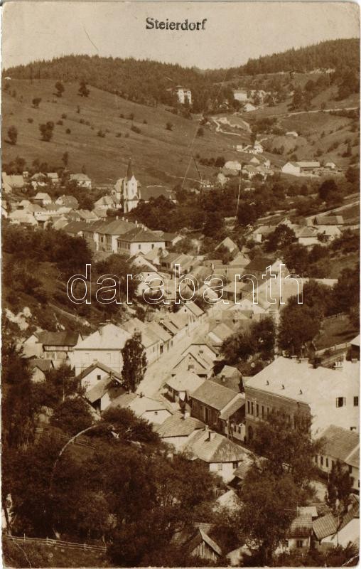 1923 Anina, Stájerlakanina, Stájerlak, Steierdorf; látkép. Hollschütz kiadása / general view (EK)