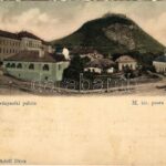 1903 Déva, Kir. törvényszéki palota, vár, M. kir. posta. Hirsch Adolf kiadása / court, castle, post office (fa)