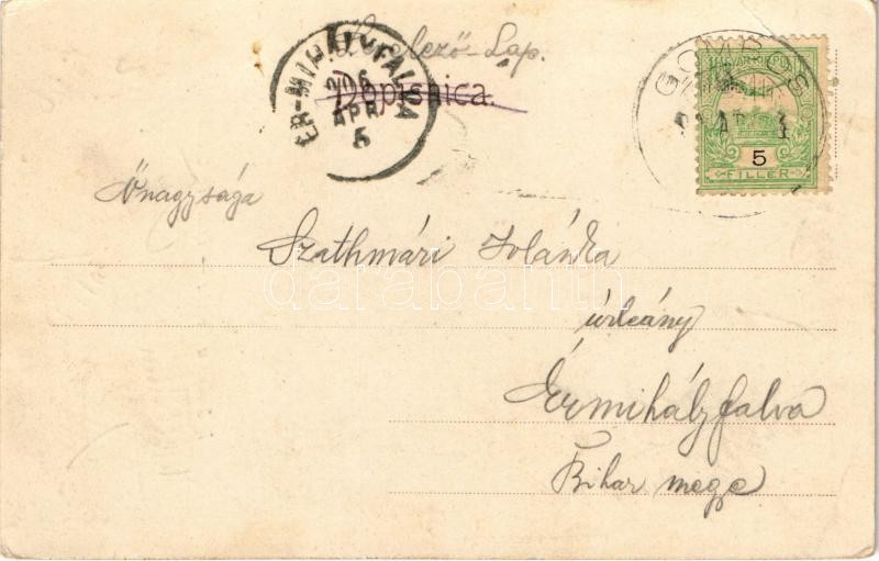 1906 Erdőd, Erdut; Rusevina u Erdutu / Ruine in Erdőd / vár. Phot. u. Verlag v. Selzer u. Rank / castle ruins (EK) - Image 2