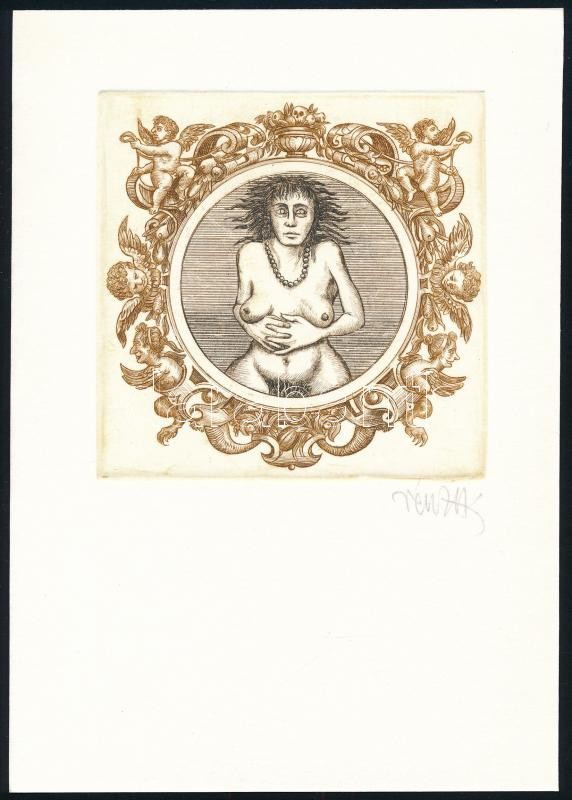 Vén Zoltán: Kisgaléria. 15 db jelzett rézkarc mappában. Sorszámozott, 061/150, 12x9,5 cm - Image 3