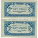1944. 2P (4x) 'A Vöröshadsereg Parancsnoksága' T:I-,II néhányon kis folt Adamo P42