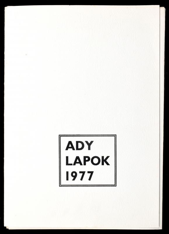 Ady lapok 1977. 15 db grafika, jelzettek: Vén Zoltán, Ágotha Margit, Tassy Béla, stb. Kiadói papír mappában. - Image 3