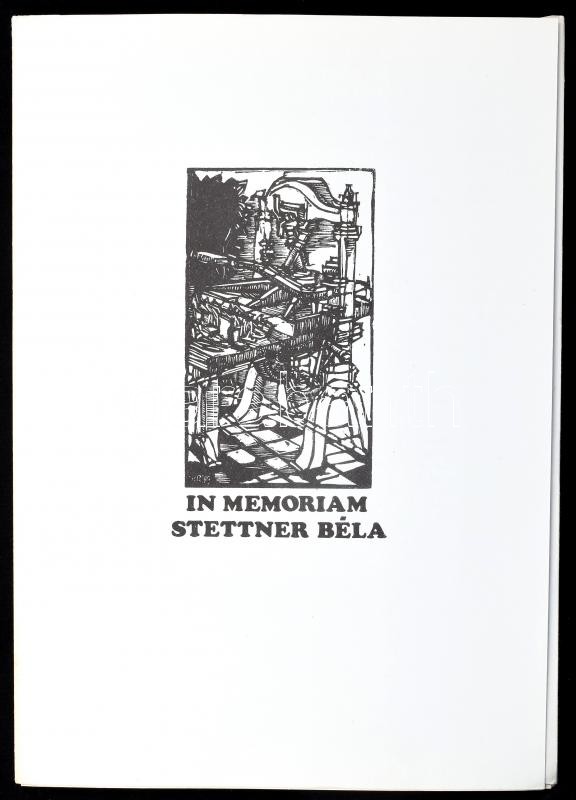 In memoriam Stettner Béla. 15 db grafikát tartalmazó sorszámozott mappa, Stefanovits, Csorba-Simon, Rozanits, Vén Zoltán, Kőnig Róbert stb. Jelzettek. Sorszámozott, 051/300. Lapméret: 22x31 cm - Image 3
