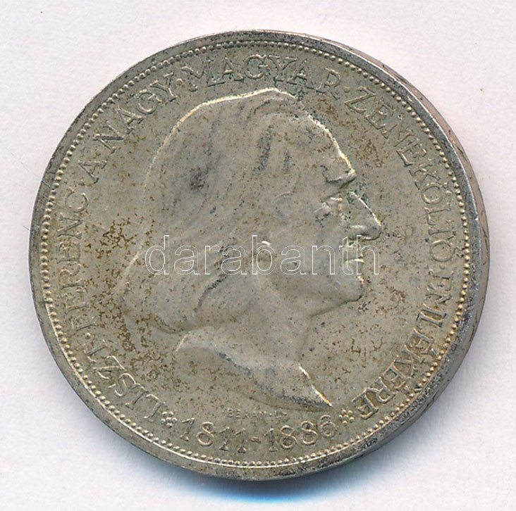 1936. 2P Ag 'Liszt' T:1- patina Adamo P7.3