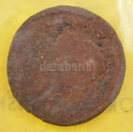 Római Birodalom / Alexandria / I. Constantius caesarként 293-303. AE Follis információs lappal T:3 Roman Empire / Alexandria / Constantius I as Caesar 293-303. AE Follis with information sheet C:F