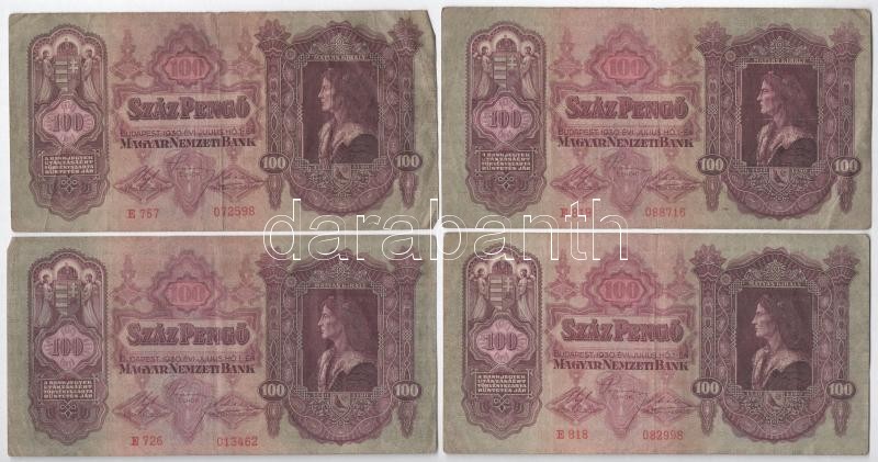 1930. 100P (4x) + 1932. 50P + 1936. 10P + 1941. 20P + 1945. 50P T:III,III- - Image 3