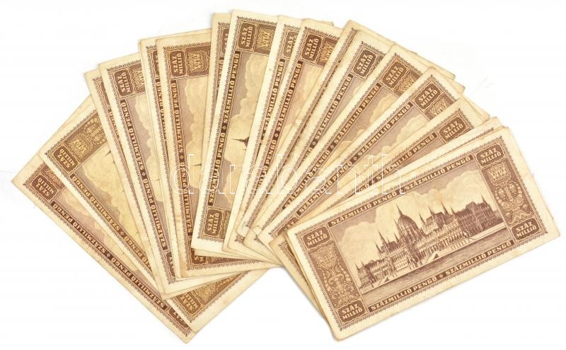 1946. 100.000.000P (20x) T:III,III- közte folt, kis firka - Image 2