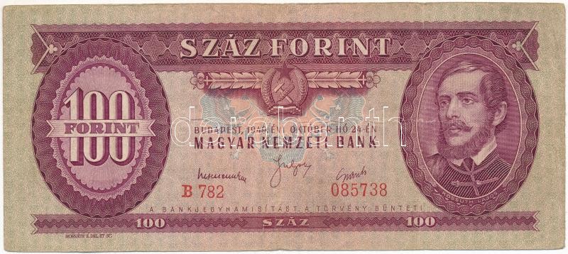 1949. 100Ft 'B 782 085738' T:III Adamo F28
