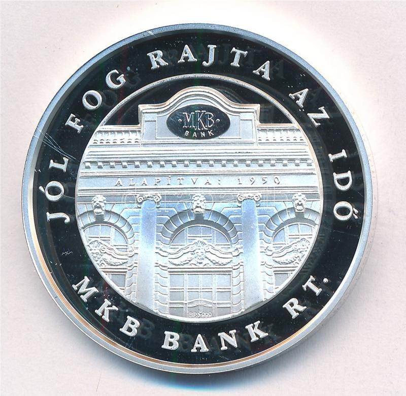Fákó Árpád (1963-) 2005. '55 éves az MKB' Ag emlékérem (31,12g/0.999/42,5mm) T:PP fo. - Image 2