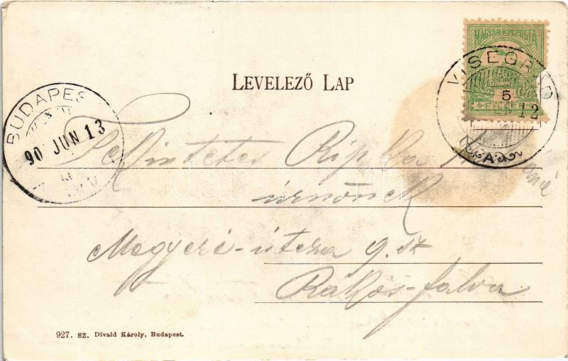 1905 Visegrád, nyaraló, villa. Divald Károly 927. sz. (EK) - Image 2