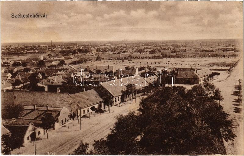 1917 Székesfehérvár, látkép. Vasúti levelezőlapárusítás 3970. (EK)
