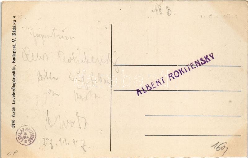 1917 Székesfehérvár, látkép. Vasúti levelezőlapárusítás 3970. (EK) - Image 2