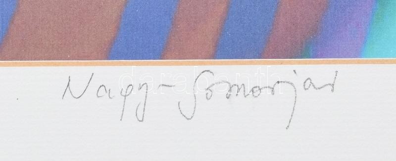 Nagy-Somorjai jelzéssel: Gömbforma. Computer grafika, papír, számozott: 1/1. Paszpartuban. 20x28 cm - Image 2