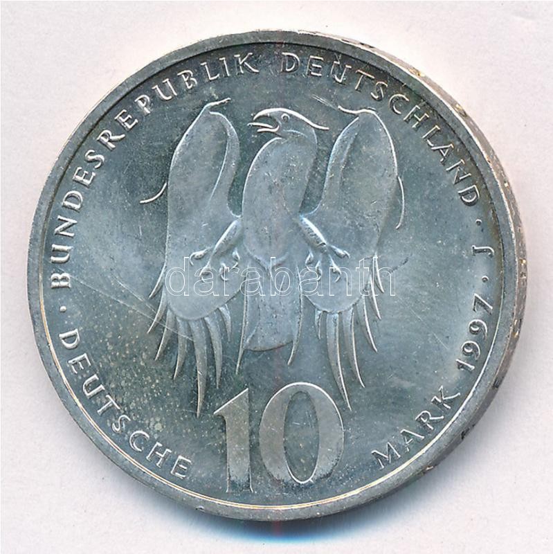 Németország 1997J 10M Ag '500 éve született Philipp Melanchthon' T:2 patina, karc, ü. Germany 1997J 10 Mark Ag '500th Anniversary of the birth of Philipp Melanchthon' C:XF patina, scratch, ding Krause KM#189 - Image 2