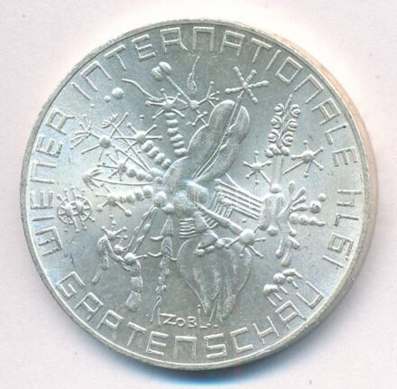 Ausztria 1974. 50Sch Ag 'Bécsi Nemzetközi Kertészeti Kiállítás' T:1- ph Austria 1974. 50 Schilling Ag 'Vienna International Garden Exhibition' C:AU edge error Krause KM#2919