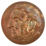 1945. 'Szent-Györgyi Albert Emlékérem 1945 VI. 9.' kétoldalas bronz emlékérem (65mm) T:2 patina