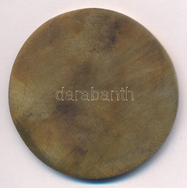 Fritz Mihály (1947-) DN 'Tömörkény István' egyoldalas bronz emlékérem (53mm) T:1- kis patina - Image 2