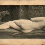 Künstler Akt-Studie / Meztelen erotikus hölgy / Erotic nude lady (non PC) (b)