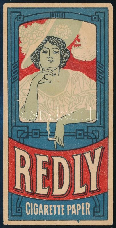 Redly cigarette paper szecessziós számolócédula