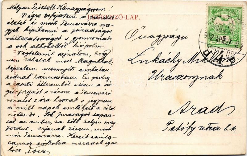 1912 Nagykikinda, Kikinda; Piactér, Schuld Péter üzlete. W.L. Bp. 2122. / market, shops (EK) - Image 2