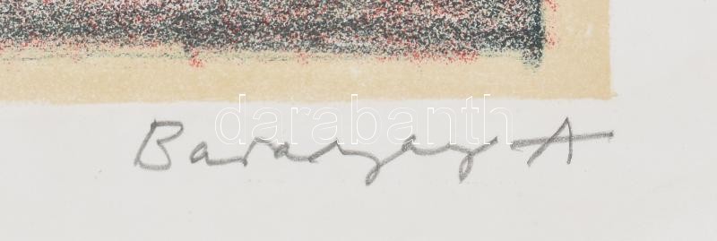Baranyay András (1938-2016): Táplálék. Litográfia, papír. Jelzett, számozott: 71/80. Lap széle kissé foltos. 37×44,5 cm - Image 3