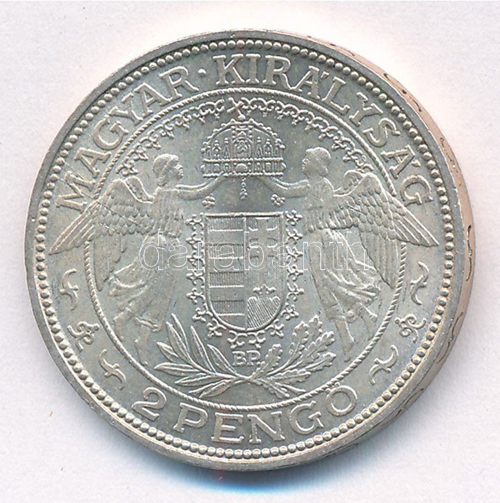 1938. 2P Ag 'Madonna' T:1,1- Adamo P7 - Image 2