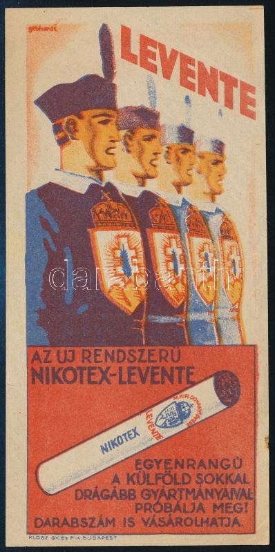 Nikotex-Levente számolócédula