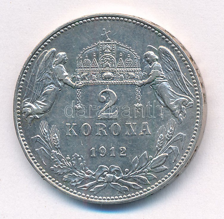 1912KB 2K Ag 'Ferenc József' T:2 kis ph. Adamo K6 - Image 2