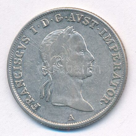 Ausztria 1831A 20kr Ag 'I. Ferenc' T:2- karc Austria 1831A 20 Kreuzer Ag 'Franz I' C:VF scratched Krause KM#2147