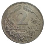 Ausztria 1947. 2Sch Al T:1- apró felületi karc, patina Austria 1947. 2 Schilling Al C:AU tiny surface scratch, patina Krause KM#2872