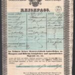 1850 Temesvár, császári, királyi útlevél 30 kr C.M. okmánybélyeggel / passport