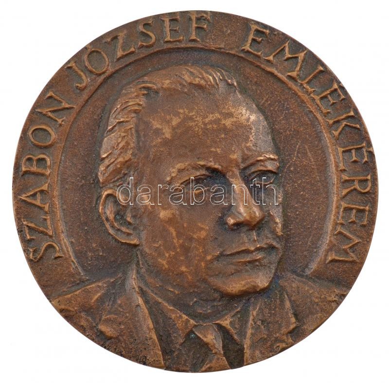 Kalmár Márton (1946-) 1989. 'Szabon József emlékérem / A fül-orr-gége klinika igazgatója 1960-1977' kétoldalas bronz emlékérem (90mm) T:1-,2 ph