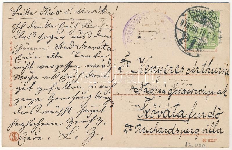 1916 Brassó, Kronstadt, Brasov; Sommerfrische Noa / Noa nyaraló. H. Zeidner kiadása / Noua (EK) - Image 2