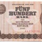 NDK 1985. 500M kiadatlan T:I-,II / GDR 1985. 500 Mark unissued C:AU,XF Krause 33