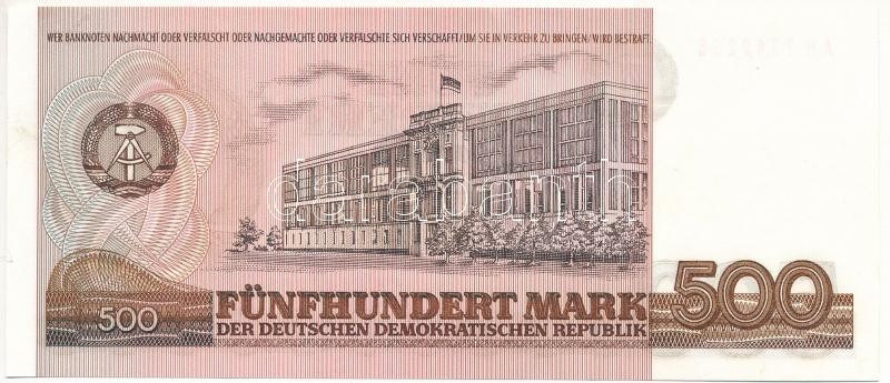 NDK 1985. 500M kiadatlan T:I-,II / GDR 1985. 500 Mark unissued C:AU,XF Krause 33 - Image 2