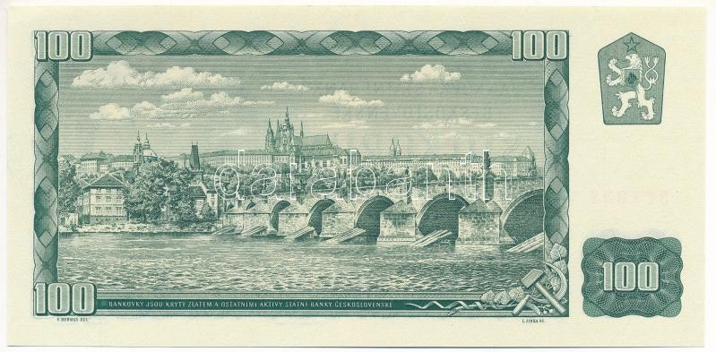 Csehszlovákia 1961. 100K T:I- Czechoslovakia 1961. 100 Korun C:AU - Image 2