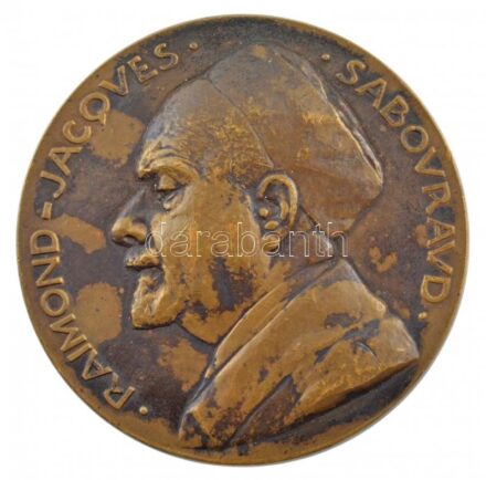 Franciaország DN 'Raymond Jacques Sabouraud / Saint-Louis Kórház 1889-1929' kétoldalas bronz emlékérem (60mm) T:2 patina France ND 'Raymond Jacques Sabouraud / Saint-Louis Hospital 1889-1929' two-sided bronze commemorative medallion (60mm)