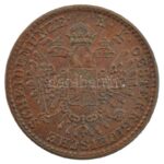 Ausztria 1851A 1/2kr Cu T:1- kis ph. Austria 1851A 1/2 Kreuzer Cu C:AU small edge error Krause KM#2181 - Image 2