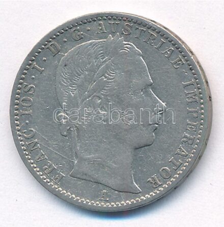 Ausztria 1859A 1/4Fl Ag 'Ferenc József' T:2- Austria 1859A 1/4 Florin 'Franz Joseph' C:VF Krause KM#2214