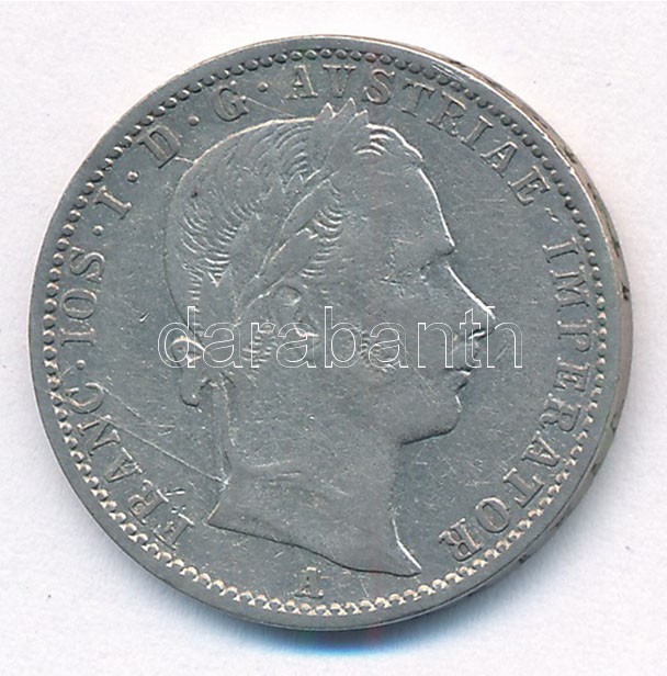 Ausztria 1859A 1/4Fl Ag 'Ferenc József' T:2- Austria 1859A 1/4 Florin 'Franz Joseph' C:VF Krause KM#2214