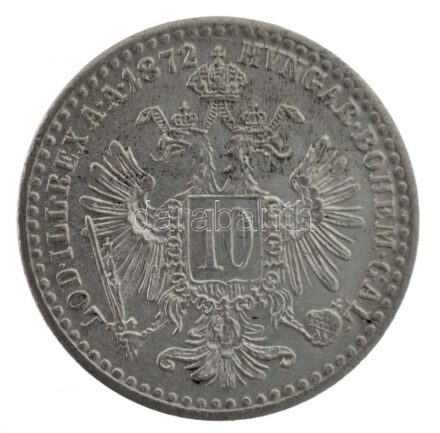 Ausztria 1872. 10kr Ag 'Ferenc József' T:1- Austria 1872. 10 Kreuzer Ag 'Franz Joseph' C:AU Krause KM#2206