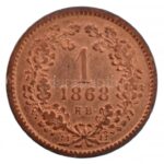 1868KB 1kr Cu 'Angyalos címer' T:2- Hungary 1868KB 1 Kreuzer Cu 'Coat of Arms with Angels' C:VF Adamo M4.1