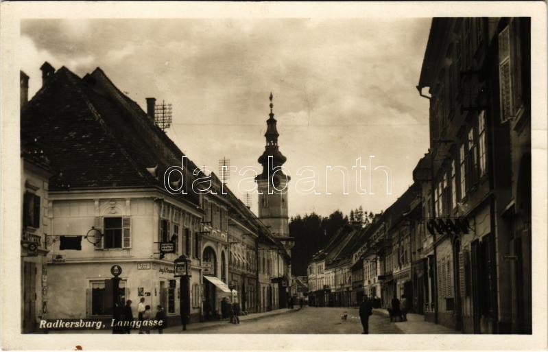 Bad Radkersburg (Steiermark), Langgasse / street view, shops