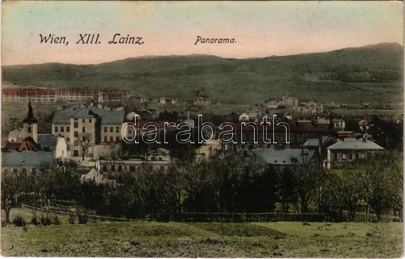 1916 Wien, Vienna, Bécs XIII. Lainz, Panorama