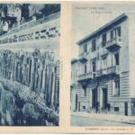 1928 Viareggio, Pensione Villa Galli. Via Colombo n. 11. / folding card, hotel advertisement