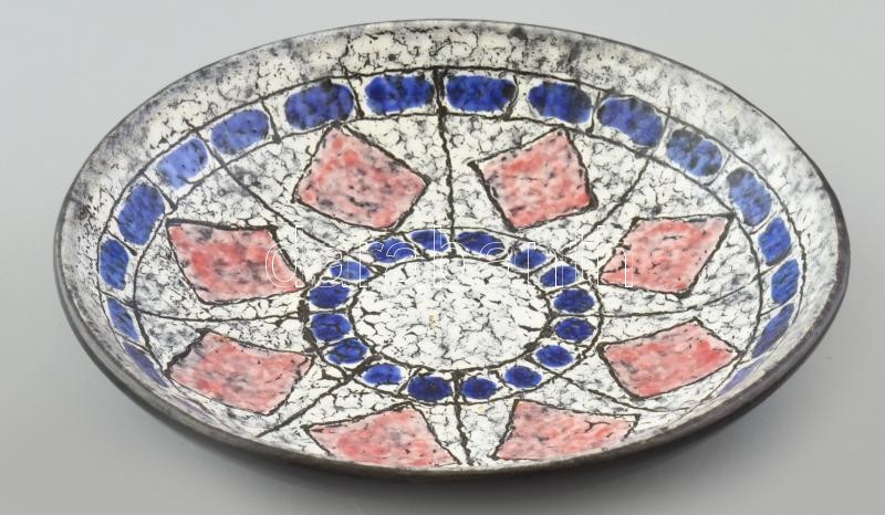 Retró tálka, etikettel jelzett, hibátlan, d: 20 cm