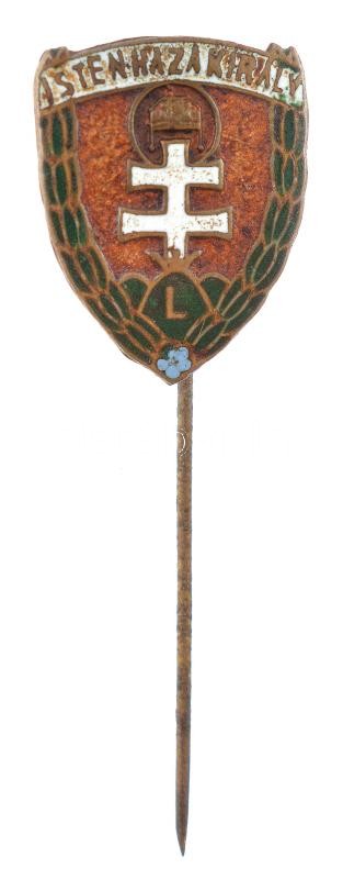 ~1940. 'Szebb Jövőt' zománcozott bronz Levente jelvény (17x14mm) T:2 Hungary ~1940. 'Szebb Jövőt (For a Better Future)' enamelled bronze Levente badge (17x14mm) C:XF