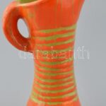 Gorka Iparművészeti Vállalatos füles váza, jelzett, máz lepattanással, m:22 cm